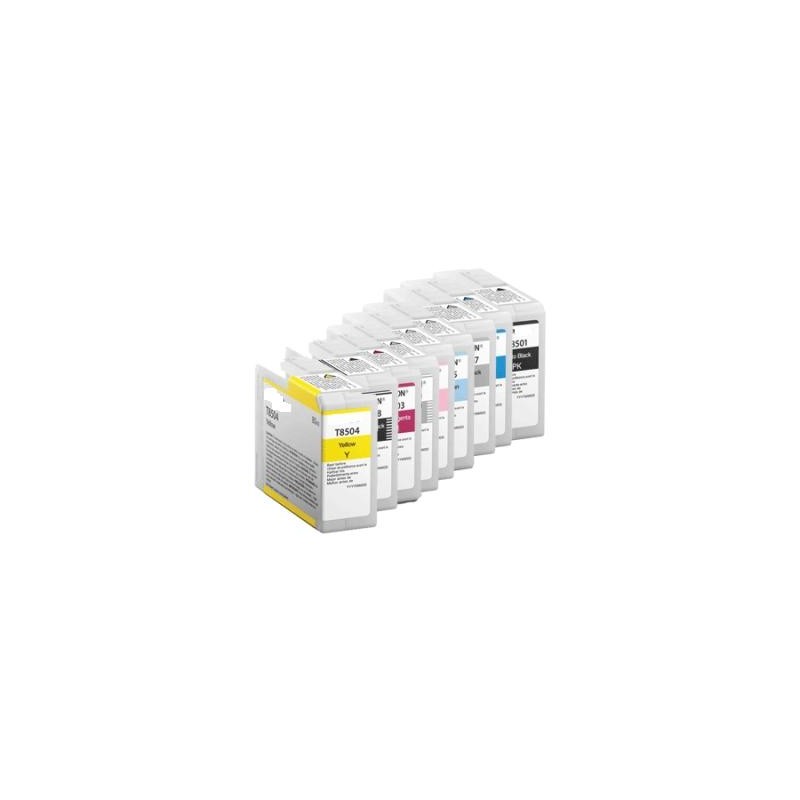 GIALLO da 80ml pigmentato compatibile per Epson SureColor P 800