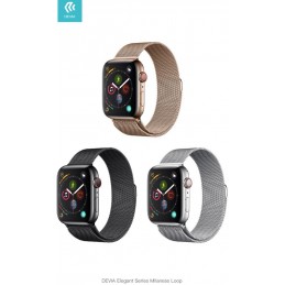 Cinturino per Apple Watch 4 serie 40mm Maglia Milano Silver