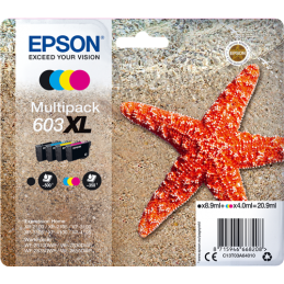 Multipack Epson Stella marina 603XL Nero Ciano Magenta Giallo –