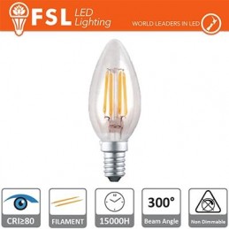 Lampada Filamento Oliva - 4W 2700K E14 470LM