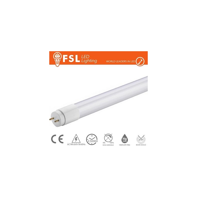 T8 LED Tubo Vetro - 9W 700LM 4000K G13 Size:28X602mm