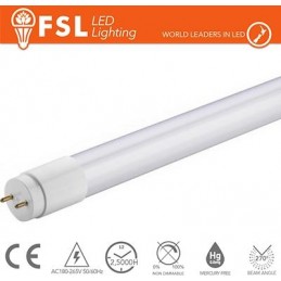 T8 LED Tubo Vetro - 9W 750LM 6500K G13 Size:28X602mm