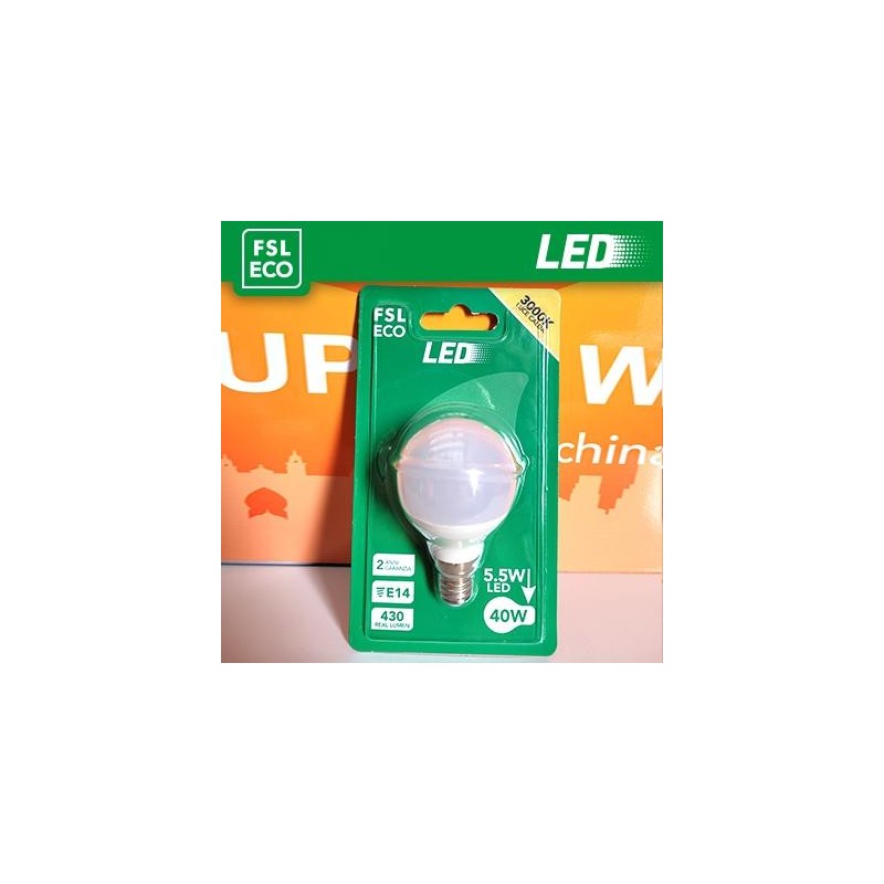 Lampada Sfera BLISTER - 5,5W 4000K E14 